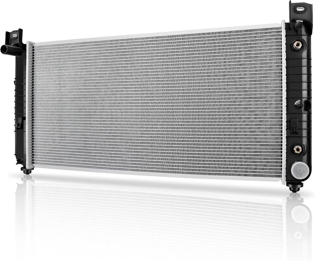 DWVO 34 Inch Core Radiator Compatible with Chevy Silverado Suburban Tahoe Cadillac Avalanche Escalade GMC Yukon Sierra Hummer H2 4.3L 4.8L 5.3L 6.0L 6.2L DWRD1004