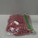 Sweetude 3 Pcs 35''x 55'' Extra Large Christmas Drawstring Gift Bags Cotton Red and Black Buffalo Plaid Bags Jumbo Christmas Presents Sacks for Xmas Holiday Candy Goodie Wrapping Party Favors