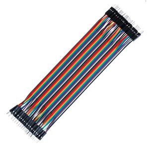 40pcs 20 cm (8 inch) Male to Male Multicolored Dupont Wire Breadboard Jumper Ribbon Cables Compatible with Arduino Projects(M/M)