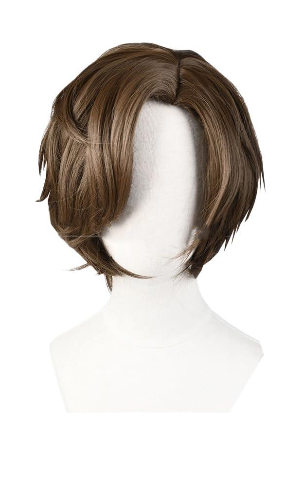 TO KU TOO YUO Game Cosplay Wig Brown Hair Wig Side Part Wigs Cosplay Show Halloween Party Wigs