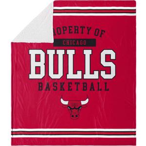 FOCO Unisex-Adult NBA Team Color Sherpa Fleece Blanket 60" x 70"