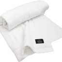 HIORIE Japanese Blanket, 8-Layered Gauze Twin Size, 100% Cotton, Lightweight Soft Breathable Blanket, All Season, Machine Washable, White, 58x79inches