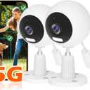 5G/2.4G Indoor/Outdoor Security Camera for Baby Monitor, 3MP Pet Camera for Dog/Cat/Nanny/Baby/Elder, IP66 Waterproof, 3 Night Vision, 24/7 SD Recording, SD/Cloud -2Pack