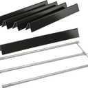 Leship 24.5" Flavorizer Bars & 34" Burner Tube Set Replace for Weber 7539 67722, Genesis 300 Series Genesis E-310 E-320 E-330 S310 S320 Grill with Side-Mounted Control