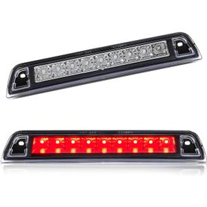 Third Brake Light with Strobe Flash for 2006-2014 Honda Ridgeline Accessories, High Mount Rear Brake Lights Assembly, Waterproof Rear Cab Center Tail Lights (Chrome)