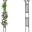 Lalahoni Garden Arch, Wedding & Event Decoration Trellis for Climbing Plants Outdoor, 6.8ft Archway for Roses Vines, Lawn, Party, Ceremony