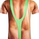 RAISEVERN Unisex Summer T-Shirts Crewneck Cool Short Sleeve Funny Graphic Print Top Casual Tees (3X-Large, Brown Chest 010)