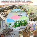 Plant Umbrellas for Outdoor Plants, Garden Umbrella Shade for PlantsAdjustable Height Provides shade cloth for Plants to Protect Their Flowers from Intense Sunlight and Rain(18.8 inches to 35.58 inches)