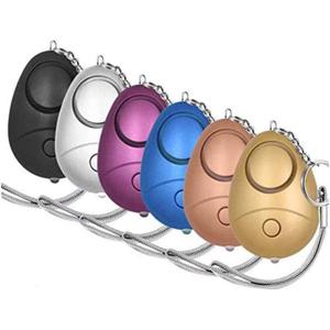 KOSIN Safe Sound Personal Alarm, 6 Pack 140DB Personal Security Alarm Keychain with LED Lights, Emergency Safety Alarm for Women, Men, Children, Elderly (Multi)