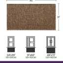 DEXI Dirt Trapper Door Mat, 31x60 Washable Doormat, Dirt Resistant and Absorbent, Easy Clean Low-Profile Floor Rugs for Entryway, Front Door, and Inside Entrance, Brown