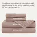 Bedsure California King Sheet Sets - 4 Pieces Soft Cal King Sheets - Breathable & Cooling - Hotel Luxury - Easy Care Polyester Microfiber Bedding for Women, Men, Khaki