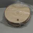 Maputune 4 Pcs 10-11 inches Large Unfinished Wood Slices for Centerpieces, Natural Rustic Wooden Plate for DIY Craft, Round Wood Chips for Table Signage Painting Wedding Party Christmas Decor