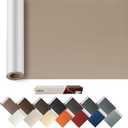 Self Adhesive Leather Tape 60X17 inch, Durable Leather Repair Patch, Vinyl and Leather Repair Kit for Couches, Car Seats, Boat Seats, Sofa, Vinyl Upholstery, Chair, Bench - Ivory Brown #1