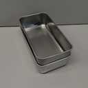 LIANYU 2 Pack Bread Loaf Pans for Baking Bread, 9x5Inch Stainless Steel Meatloaf Baking Pan, Loaf Tin for Homemade Banana Brownies and Pound Cakes, Dishwasher Safe (Silver)