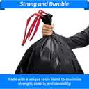 Reli. 39 Gallon Trash Bags Drawstring (200 Count Bulk) Large 39 Gallon Heavy Duty Drawstring Trash Bags - Black Garbage 39Gal Capacity, Lawn Leaf (39Gal)