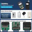 2pcs for 3089 Multi-Code Gate Opener, 300 MHz 10 Dip Switch Gate Remote, 308911/1089/3070/3060 Gate Remote Control for Linear Garage Door Remote - Not a Universal Gate Opener Remote