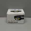 LHKNL Headlamp Flashlight, Lumen Ultra-Light Bright LED Rechargeable Headlight with White Red Light, 2-Pack Waterproof Motion Sensor Head Lamp,8 Modes for Outdoor Camping Running Hiking Fishing (Black)