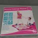 SUNLIN Dance Mat - Rhythm Step Play Mat - Dance Game Toy Pad with LED Lights, Gift for Kids Girls 3-12, Adjustable Volume, Built-in Music, 3 Challenge Levels (Pink)