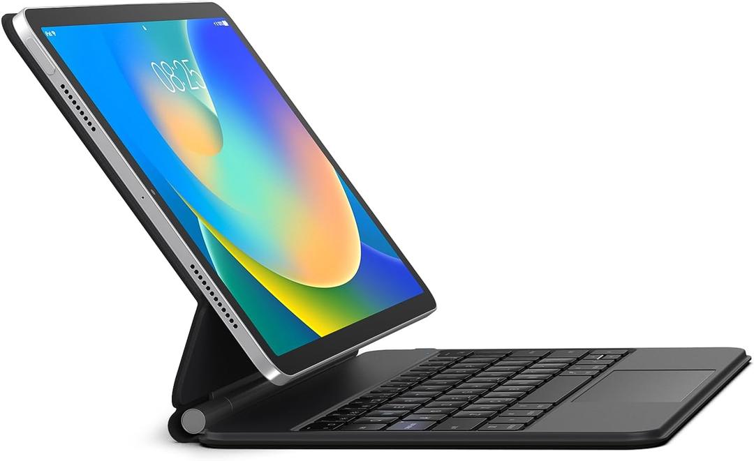 Keyboard Case for iPad 10th Generation 2022 & 11th (A16, 2025)  Magic-Style Keyboard with Multi-Touch Trackpad  Floating Cantilever Stand  Magnetic Case for iPad 10.9 inch 10th / 11th Gen. (Black)