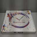 Constantplanet Black Wall Clock for Bedroom Glass Modren Wall Clock Battery Operated 14 Inch Analog Wall Clock Non Ticking