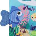 2 x bebe mondo Fish Crinkle Baby Books 0-6 Months, Newborn Infant Tummy Time Toy High Contrast Sensory Baby Toys 6 to 12 Months Touch Feel Books, Shower for Boy Girl 1 Year Old, Shark