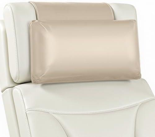 AHUAWA Leather Recliner Pillow, Adjustable Neck & Head Support Pillow, Pu Leather Non-Slip Headrest for Pain Relief & Relaxation, Ideal for Recliner Chair, Couch, Office Chair, Sofa