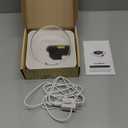 Bluetooth Portable Home CD Music Player with Remote Control, Timer, Built-in Speakers and LED Display - FM Radio Boombox (White)