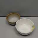 Mora Ceramic Small Dessert Bowls - 16oz, Only 2  - Microwave, Oven and Dishwasher Safe, For Rice, Ice Cream, Soup, Snack, Cereal, Chili, Side Dishes etc - Microwavable Kitchen Bowl, Assorted Neutrals