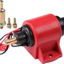 12V Electric Fuel Pump 5-9 PSI, 35 GPH for Gasoline and Diesel Engines - Compatible with Most 4, 6 & 8 Cylinder Carburetor Applications