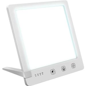 Light Therapy Lamp - 10000 Lux HappyLight, UV-Free LED Bright White Light with Adjustable Brightness, Timer & Stand - Boost Mood, Energy & Focus for Home Office Desk and Bedside