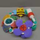 Adjustable Arch Bassinet Toys for Infant & Toddlers, Stroller Arch, Baby Crib Toys with Fascinating Hanging for Stimulating Babys Senses and Developing Motor Skills