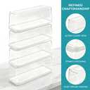 4 Pack Display Box, Dustproof Showcase for Collectibles Mini Funko Pop Popmart Action Figures
