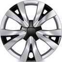 4-Pack Hubcaps Compatible with Honda Civic Sedan 2022 2023 2024 2025, 16 inch 16" Steel Wheel, Wheel Covers Skins, Snap On Tire Cover Replacement (Silver and Black)