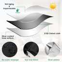 Patio Cushion Storage Bag Outdoor Cushion Storage with Zipper and Handles Size 68" L x 30" W x 20" H Heavy Duty for Cushion,Bedding, Blanket, Comforters, Pillow Storage (1Pack)