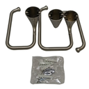 rBushed Nickel Single Curtain Rod Bracket Set