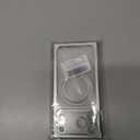 PSIOXY Clear Magnetic Phone Case for iPhone 17 Pro Max Rectangle Silver
