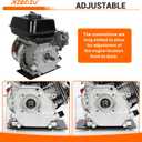 Engine Mounting Plate, Motor Mount Plate Compatible with Predator 212 224 196cc 79cc 97cc 49cc Engine Coleman Mini Bike CT200U CT200U-EX BT200X CT100U CC100X Baja MB200 DB30 KT196 Go Kart Parts