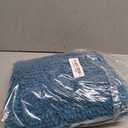 Bathroom Rugs Sets 2 Piece, Ultra Soft Non Slip Absorbent Chenille Toilet, Quick Dry Plush Bath Mat, Machine Washable Bath Rugs Set for Tub, Shower, and Bathroom(24x16 + 30x20, Black)