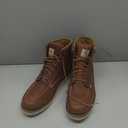 Carhartt 6” Moc Toe Waterproof Work Boots for Men - Oil-Tanned Leather Boots with FastDry Lining, Dual-Density Rubber Wedge Traction Outsole, EH Rated (Brown, US 13)