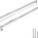 Cabinet Pulls Brushed Nickel Cabinet Handles Square Drawer Pulls, 2 Pack 18 Inch Stainless Steel Kitchen Door Cupboard Cabinet Handles, Cabinet Hardware Drawer Handles, 458mm Hole Centers