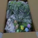 Easter Centerpiece Table Decorations for Table Runner Farmhouse Coffee Table Decor with Wood Tray and Led Light Table Centerpieces for Dining Room Kitchen Living