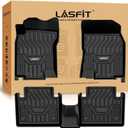 LASFIT Floor Mats for Nissan Rogue 2014-2020 (Not Fit Rogue Sport or Select), All Weather TPE Custom Fit Durable Floor Liners for Rogue S/SV/SL 2020 2019 2018 2017-2014 1st & 2nd Row Car Mats