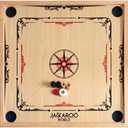 Carrom Board Game, Standard Carrom Boards 29 inches x 29 inches, Oak Wooden Board 22 Coins + 2 Strikers (Extra Pieces), Fun Carom Board, American Style Carrom Table for Adults & Family