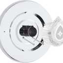 Shower Trim Kit, Compatible with Moen Chateau T470 Chateau Shower Trim Kit, for Single Handle Tub/Shower Trim, Includes Escutcheon, Tubes, Shower Handle and Screws, Chrome (Silver)