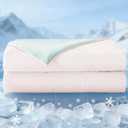 Exclusivo Mezcla Cooling Comforter King Size Blush Pink, Lightweight Cooling Blanket for Hot Sleepers, Soft Breathable Summer Cold Blankets for Night Sweats, 104"x90"