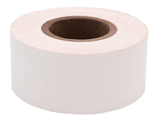 ChromaLabel 1 Inch Colored Masking Tape, Ideal for Kids, Clean Remove Labeling Tape, 500 Inch Roll (13.88 Yards), White