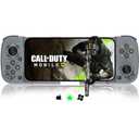 Mobile Game Controller for iOS iPhone 14/ 13/ 12/ 11/ X, iPad, MacBook, Android Samsung, TCL, Tablet, PC, Steam Deck, Wireless Gamepad Joystick for Call of Duty, Apex, with Macro Programming -Direct Play, Gray