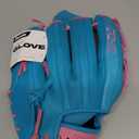 Franklin Sports Baseball Fielding Glove - Men's Adult and Youth Baseball Glove - CTZ5000 Cowhide Infield and Outfield Baseball Gloves (Blue/Pink)