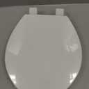 Round Toilet Seat, Standard 16.5 Slow/Soft Close Round Toilet Seat for Round Toilets, No-Slam Quiet-Close Lid, Easy-to-Install, White, Durable Never-Loosen Design