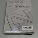 ISUNMEA 9 Inch Solar Lighted House Numbers for Outside, Light Up Waterproof LED Address Numbers Signs for Houses, Large Personalized Illuminated Exterior Modern House Numbers Light (2-Black, 9IN)